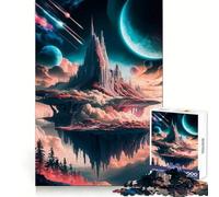 Celestial Castle Realms 1000 Teenager Pieces Jigsaw Puzzle Brain Memory Peaceful Fun Tight Lock size 38x52cm