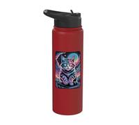 Celestial Cat Psychedelic Trip Stainless Steel Insulated Water Bottle