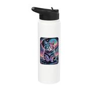 Celestial Cat Psychedelic Trip Stainless Steel Insulated Water Bottle