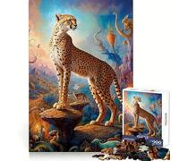Celestial Cheetah 1000 Piece Jigsaw Puzzles for Adults Teenagers Brain Wellness Slow Leisure Perfect Lock size 50x75cm