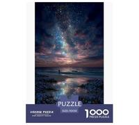 Celestial Coastal Bloom Puzzle Game 70x50cm/1000pcs, - Stress-relief And Educational, Creative Home Decoration, Great Gift for Teenagers