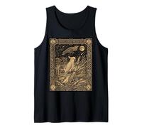 Celestial Cockatoo Tarot Card Zodiac Dark Academia Tank Top