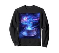 Celestial Coffee Cup Art for Astronomy Enthusiasts Sweatshirt