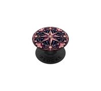 Celestial Compass Star Floral Ornament Navigation Botanical PopSockets Adhesive PopGrip