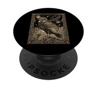 Celestial Condor Tarot Card Desert Moon Constellation Design PopSockets Adhesive PopGrip