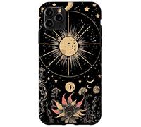 Celestial Cottagecore Moon Astrology Astronomy Wildflowers Case for iPhone 11 Pro Max