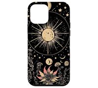 Celestial Cottagecore Moon Astrology Astronomy Wildflowers Case for iPhone 12 mini