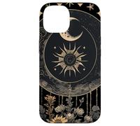 Celestial Cottagecore Moon Astrology Astronomy Wildflowers Case for iPhone 14