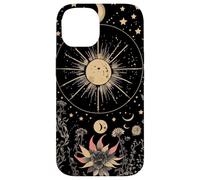 Celestial Cottagecore Moon Astrology Astronomy Wildflowers Case for iPhone 14
