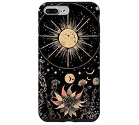 Celestial Cottagecore Moon Astrology Astronomy Wildflowers Case for iPhone 7 Plus/8 Plus