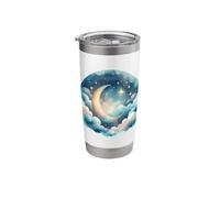 Celestial Crescent Moon Dreamscape Stainless Steel Insulated Tumbler
