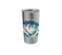 Celestial Crescent Moon Dreamscape Stainless Steel Insulated Tumbler