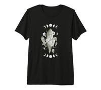 Celestial Crystals Flowers and Moon Phases Premium T-Shirt