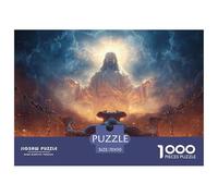 Celestial DeityPhenomenal 1000-Piece Jigsaw Puzzles for Adults God The Definitive Encounter with Impossible, Hard, Difficult Challenging Puzzle Games - This Is The Crowning Gift Jigsaw Puzzles for Adu