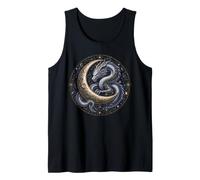 Celestial Dragon Moon Stars Fantasy Mythical Art Gifts Tank Top
