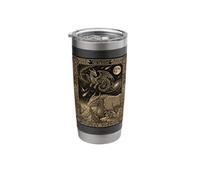 Celestial Dragon Tarot Card Totem Draco Constellation Stainless Steel Insulated Tumbler