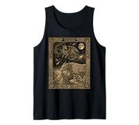Celestial Dragon Tarot Card Totem Draco Constellation Tank Top