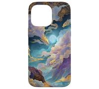 Celestial Dragons Clouds Moonlight Case for iPhone 14 Pro Max