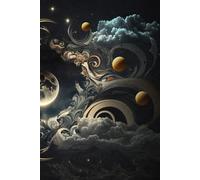 Celestial Dreams Notebook: A Lined Journal with a Surreal Moon & Cosmic Sky | 6x9, 201 Pages | Perfect for Journaling, Writing, or Stargazing Thoughts