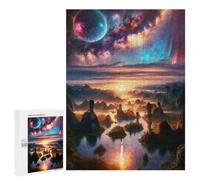 Celestial Dreamscape Dawn Family Jigsaw Puzzle, 500 PCS, for Adults And Families, Versatile Leisure for Adults Who Enjoy Jigsaws, at Home