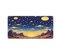 Celestial Dusk Scene Print Desk Mat | Non-Slip Large Mouse Pad 30x60cm Keyboard Gaming Long Mouse Mats for Desk Accessories