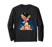 Celestial Eagle On Crystal Mountain Long Sleeve T-Shirt