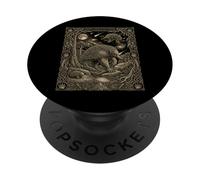 Celestial Echidna Tarot Card Astronomy PopSockets Adhesive PopGrip