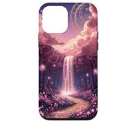 Celestial Enchanted Forest Dreamy Pastel Pink Waterfall Case for iPhone 12 mini