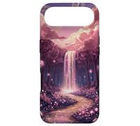Celestial Enchanted Forest Dreamy Pastel Pink Waterfall Case for iPhone Air