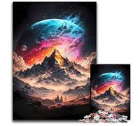 Celestial Everest Planet Jigsaw Puzzle 1000 Pieces Wooden Puzzles for Teenagers, Family Game Night, Brain-Challenging Gift Idea 50x75CM/19.68x29.52inch
