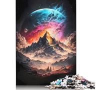 Celestial Everest Planet Jigsaw Puzzles 1000 Pieces for Adults Wooden Puzzles Brain Exercise Challenge Game Entertainment Gifts Teenagers Family Activity (75x50cm)