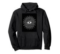 Celestial Eye Bloom Cosmic Flower Sight Spiritual Pullover Hoodie