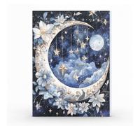 Celestial Fairy Aesthetic Scrapbook Paper, 100 Sheets 50 Unique Designs, 3.94" x 5.51" Vintage Ephemera, 80gsm Lightweight Paper, for Junk Journals, Astrology & Tarot, Fairycore Crafts, Collage