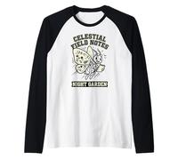 Celestial Field Notes Moth Moon Phases Raglan Baseball Tee