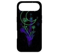 Celestial Flower Moon Line Art Vibrant Witchy Aesthetic Case for iPhone Air