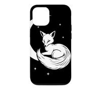 Celestial Fox Crescent Moon Woodland Wildlife Art Case for iPhone 12/12 Pro