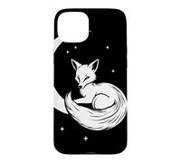 Celestial Fox Crescent Moon Woodland Wildlife Art Case for iPhone 15 Plus