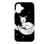 Celestial Fox Crescent Moon Woodland Wildlife Art Case for iPhone 16