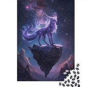 Celestial Fox on Floating Island 52x38cm 1000pcs Jigsaw Puzzle, 1000 Piece | For a thoughtful indoor hobby: Adult jigsaw puzzle with 1000 pieces makes an engaging indoor activity for adults.
