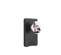 Celestial Fox Silhouette Forest Moon Stars Artwork PopSockets PopWallet for MagSafe