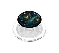 Celestial Galaxy Moon Stars and Planets Space Art Grip PopSockets PopGrip for MagSafe