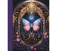 Celestial Garden: Mystical Butterfly College-Ruled Notebook