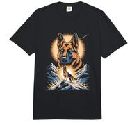 Celestial German Shepherd On Epic Mountain Comfort Colors Adult Heavyweight T-Shirt
