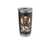 Celestial German Shepherd On Epic Mountain Stainless Steel Insulated Tumbler