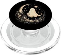 Celestial Ghost Night Vintage Whimsy Moon Star Art PopSockets PopGrip for MagSafe