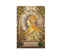 Celestial Goddess - Astrology Zodiac By Alphonse Maria Poster Posters Art Print Wall Photo Paint Poster Hanging Picture Family Decor 08x12inch(20x30cm)