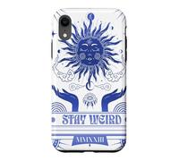 Celestial Gothic Blues Moody Sun Stay Weird Case for iPhone XR