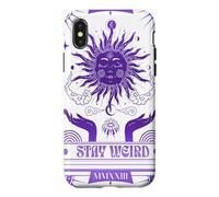Celestial Gothic Purples Moody Sun Stay Weird Case for iPhone X/XS