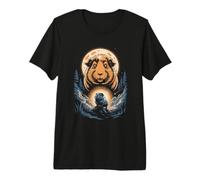 Celestial Guinea Pig Guardian Moonrise Forest Premium T-Shirt