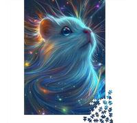Celestial Guinea Pig Portrait, 1000 Piece Paper Jigsaw, 52x38cm/1000pcs | For relaxed weekends at home: Adult jigsaw puzzle with 1000 pieces; for anyone building a regular puzzle routine.